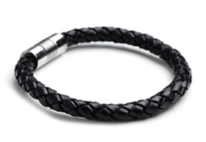 Bracelet made of platted leather