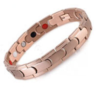 Stainless Steel bracelet containing healing magnets