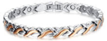 Stainless Steel bracelet containing healing magnets